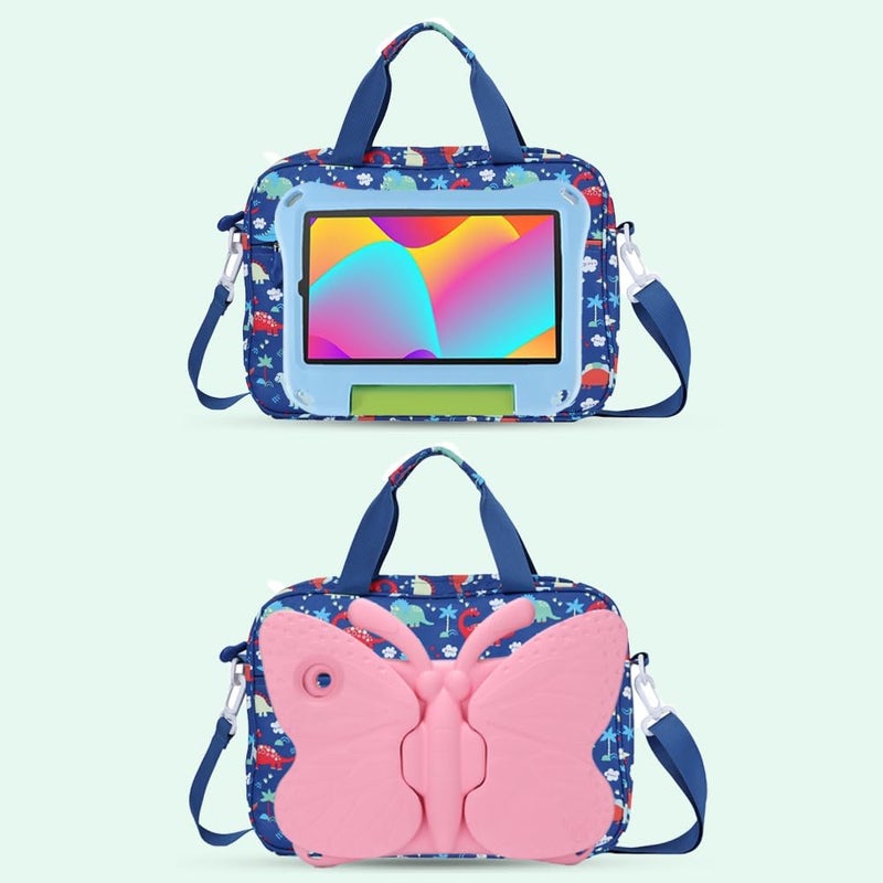 FunnyWin Kids Tablet Bag for Boy Girl Toddler Carrying Tablet Sleeve Carrying with Handle Shoulder Strap 13 inch - Image 4